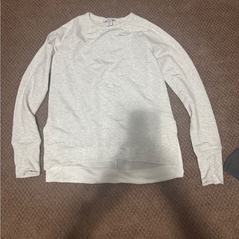 Athleta Light Gray Sweatshirt NWT